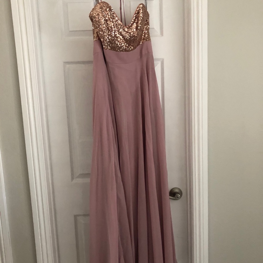 Rose gold dress